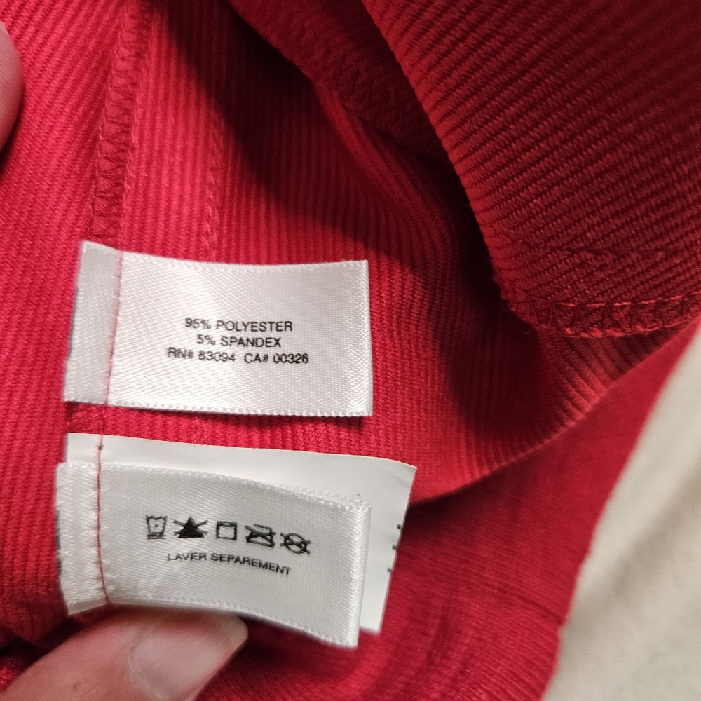 Cutter & Buck Mens L WeatherTec Red‎ Pullover Golf Windbreaker Jacket Wind Shirt - Picture 4 of 10